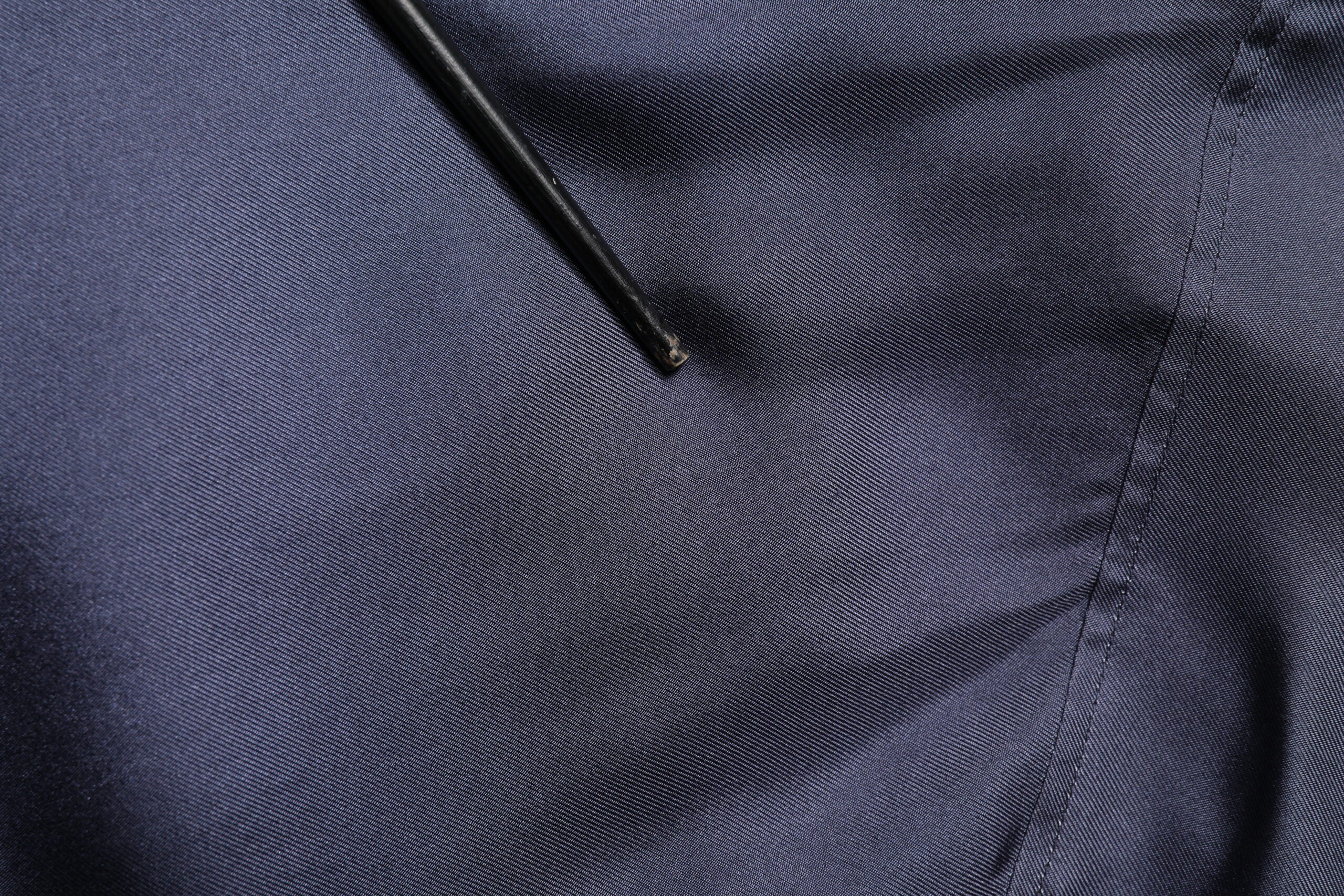 Dolce & Gabbana dark blue silk shirt in double-breasted look